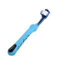 Three Sided Dog Toothbrush for Pet Dental Cleaning - Blue