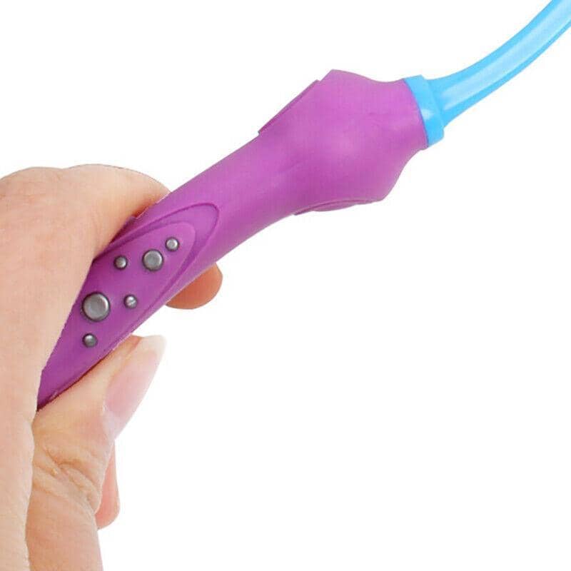 Three Sided Dog Toothbrush for Pet Dental Cleaning - Blue - view 5