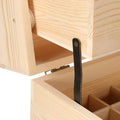 Three Tier Wooden Essential Oil Storage Box with Drawer and Lift Tray - view 4