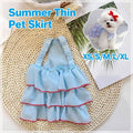 Tiered Ruffle Summer Dress for Small Dogs and Cats - Light Blue, Size M (Chest 38 cm, Body 30 cm) - view 2