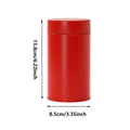 Tinplate Tea Storage Canisters with Airtight Double Lid - Red, Set of 5 - view 4
