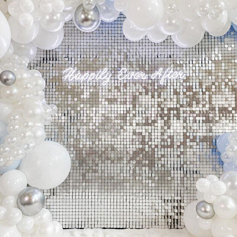 Tinsel Curtain Backdrop 1x2m Shimmer Party Decoration - Green - view 6