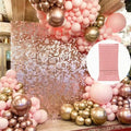 Tinsel Curtain Backdrop 1x2m Shimmer Party Decoration - Rose Red - view 5