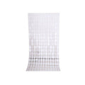 Tinsel Curtain Backdrop 1x2m Shimmer Party Decoration - White