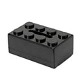 Tissue Box Cover with Building Block Design - Black