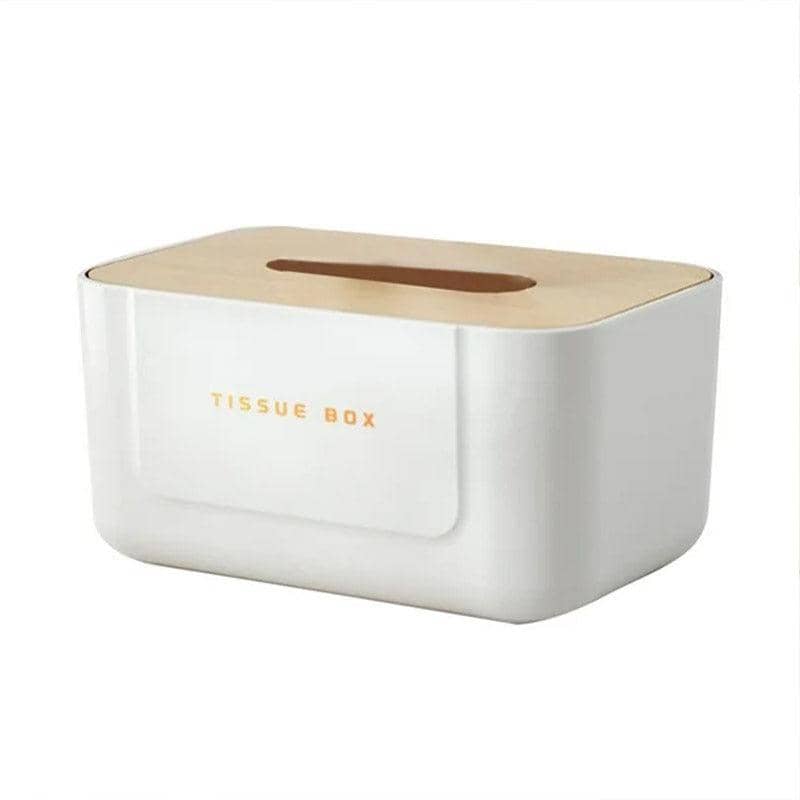 Tissue Box with Bamboo Lid, Paper Towel Holder for Kitchen - view 2