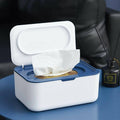 Tissue Box with Wet Wipe and Mask Storage Organiser - Blue - view 5