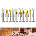 Titanium Mini HSS Router Bits Set of 10 with 3 mm Shank for Rotary Tools - view 4