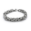Titanium Steel Link Chain Bracelet for Men with Lobster Clasp - 19 cm