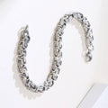 Titanium Steel Link Chain Bracelet for Men with Lobster Clasp - 19 cm - view 4