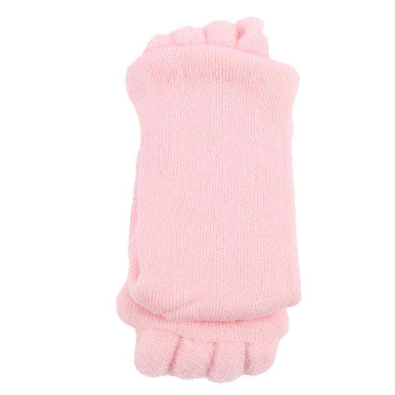 Toe Separator Alignment Socks - Light Pink