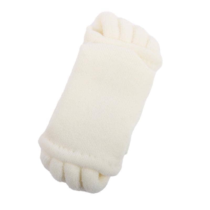 Toe Separator Socks for Yoga and Sport, 1 Pair - Beige