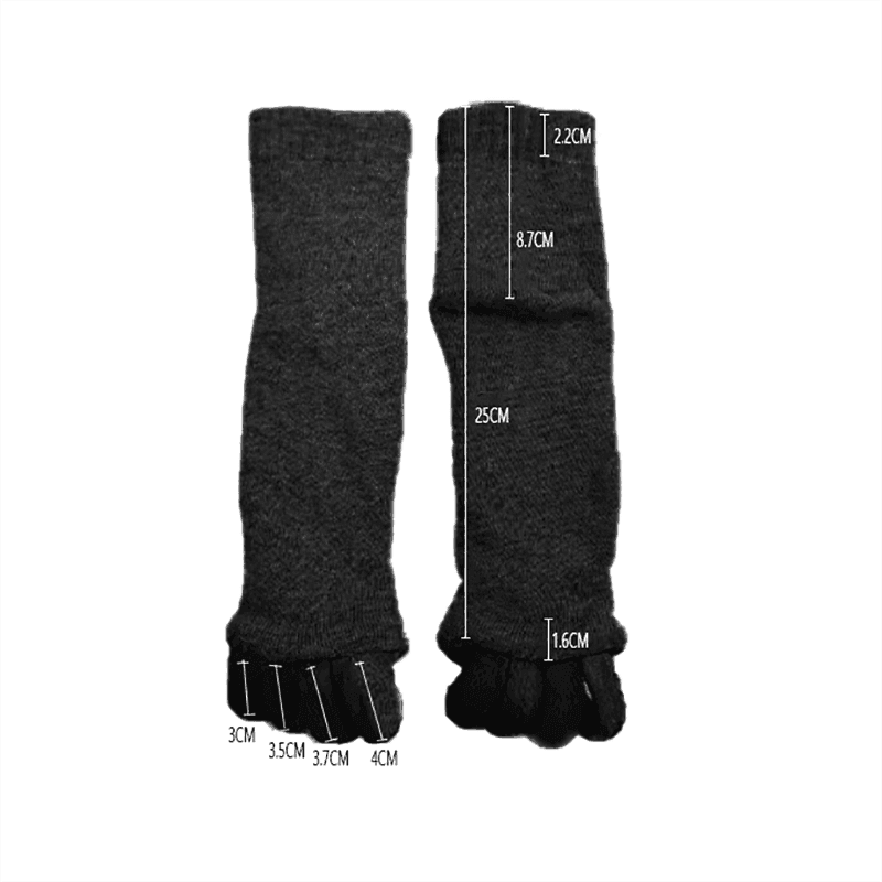 Toe Separator Socks for Yoga and Sport, 1 Pair - Beige - view 5