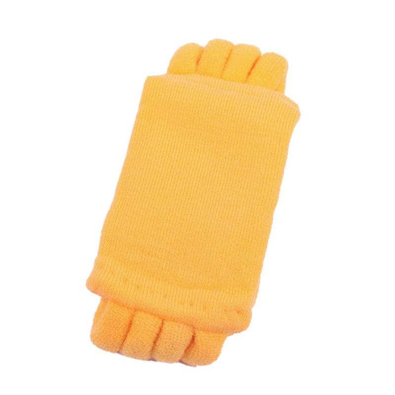 Toe Separator Socks for Yoga and Sport, 1 Pair - Yellow