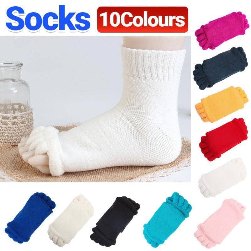 Toe Separator Socks for Yoga and Sport, 1 Pair - Yellow - view 2