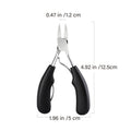 Toenail Clipper with Curved Stainless Steel Blades - Yellow - view 3