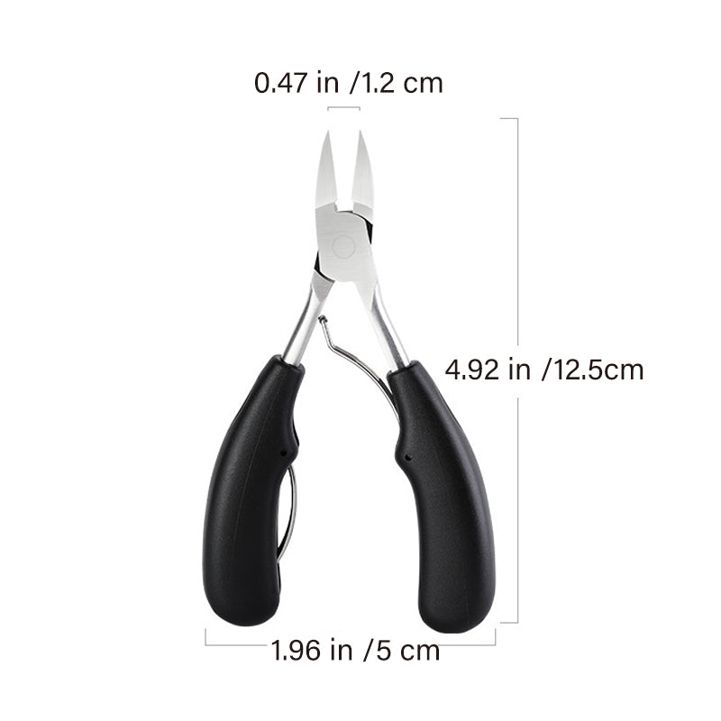 Toenail Clipper with Curved Stainless Steel Blades - Yellow - view 3
