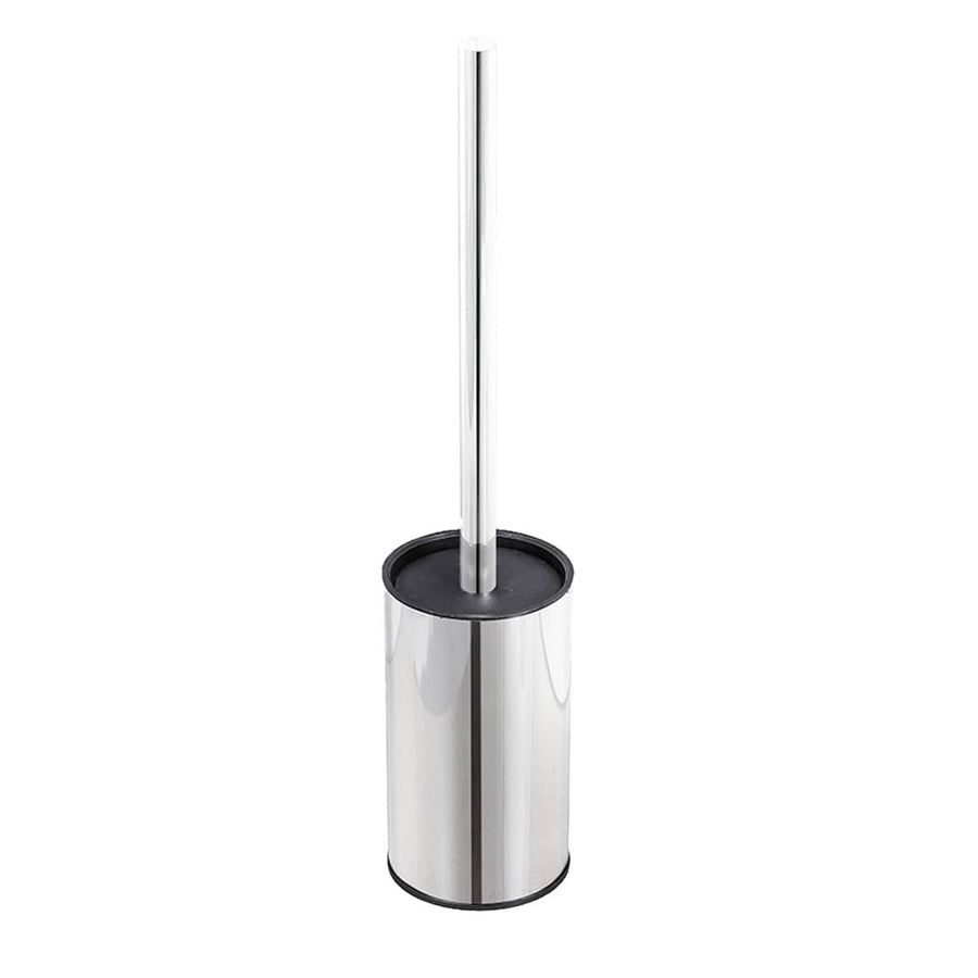 Toilet Brush and Holder Set, Stainless Steel Bathroom Cleaning Tool - Round