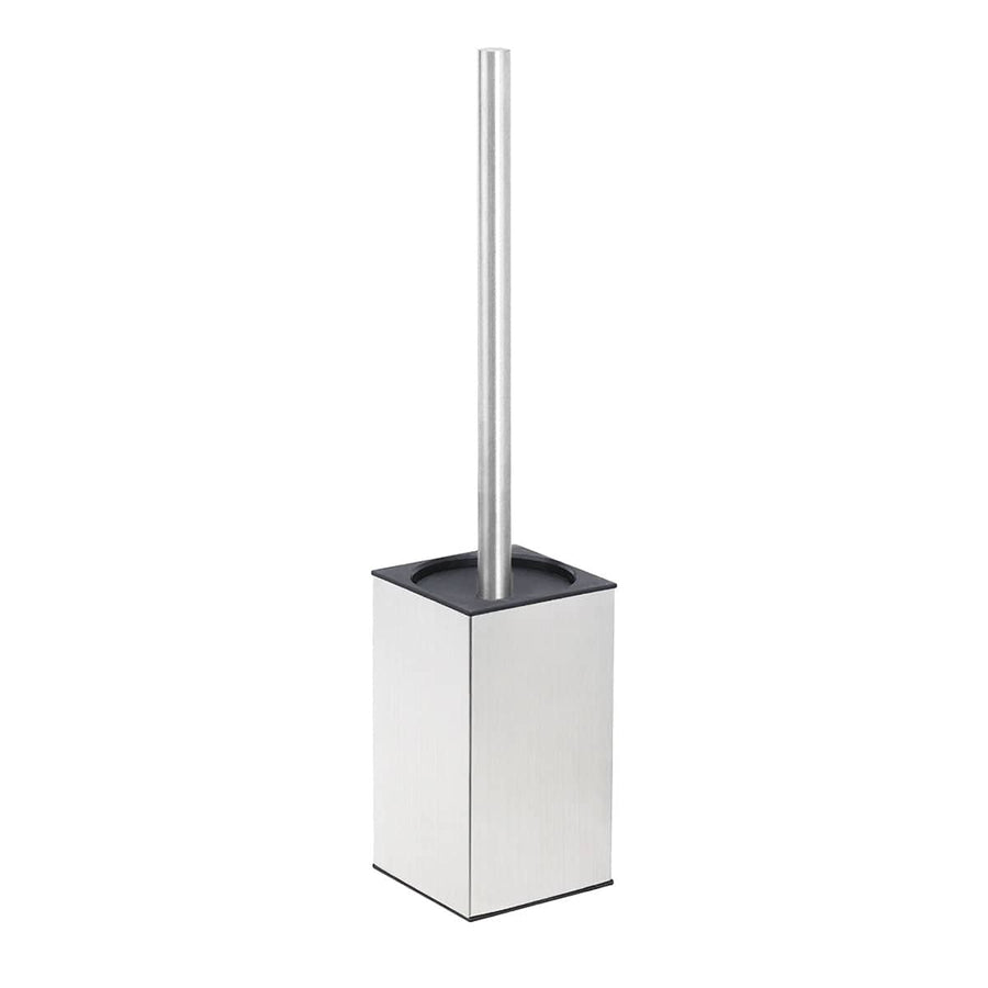 Toilet Brush and Holder Set, Stainless Steel Bathroom Cleaning Tool - Square