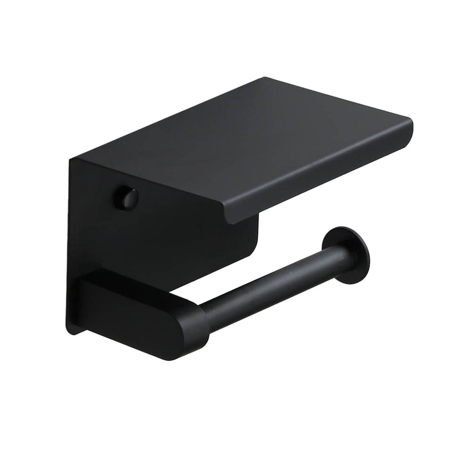 Toilet Paper Towel Rack Storage - Black, 14 x 10 x 9.5cm