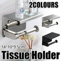 Toilet Paper Towel Rack Storage - Black, 14 x 10 x 9.5cm - view 2