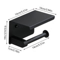 Toilet Paper Towel Rack Storage - Black, 14 x 10 x 9.5cm - view 4