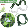 Tomato Plant Support Clips, 2.5 cm Inner Diameter, Pack of 50 - Green - view 2