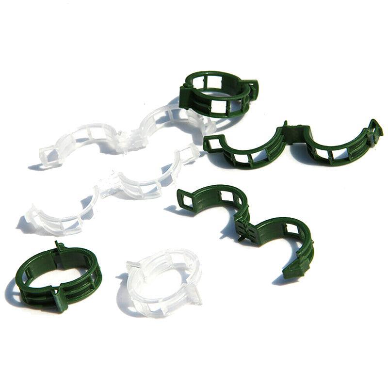 Tomato Plant Support Clips, 2.5 cm Inner Diameter, Pack of 50 - Green - view 3
