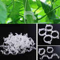 Tomato Plant Support Clips, 2.5 cm Inner Diameter, Pack of 50 - Green - view 4