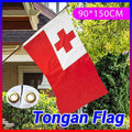 Tonga National Flag 90 x 150 cm Polyester Banner with Metal Grommets