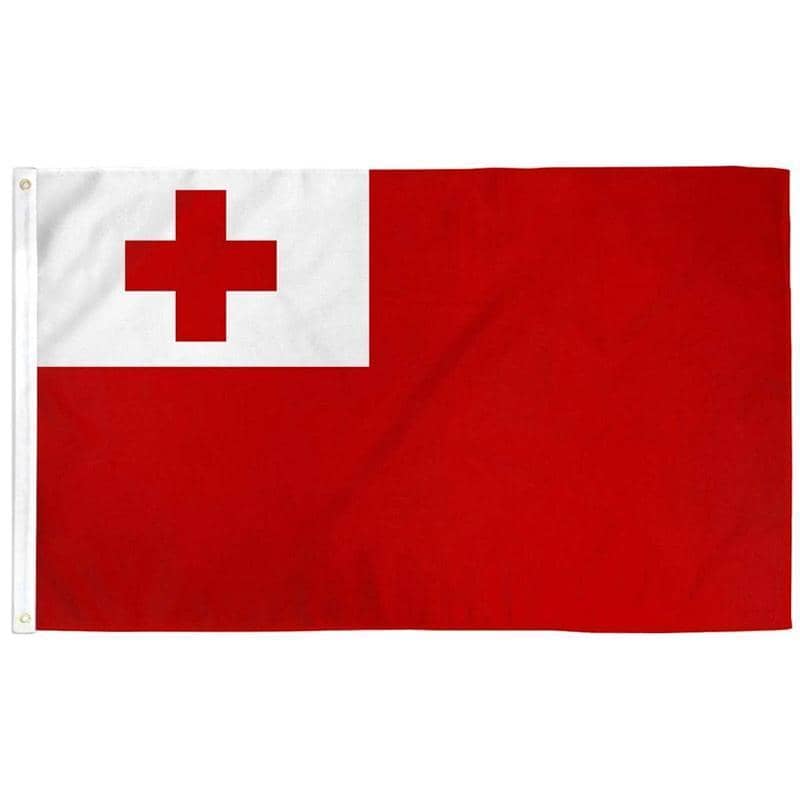 Tonga National Flag 90 x 150 cm Polyester Banner with Metal Grommets - view 2