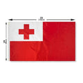Tonga National Flag 90 x 150 cm Polyester Banner with Metal Grommets - view 3