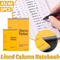 Top Spiral Steno Pads, Pack of 5 - Golden Yellow, A5 (228 x 152 mm) - view 2