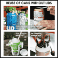 Topless Can Opener Manual Kitchen Tool - Black - view 4
