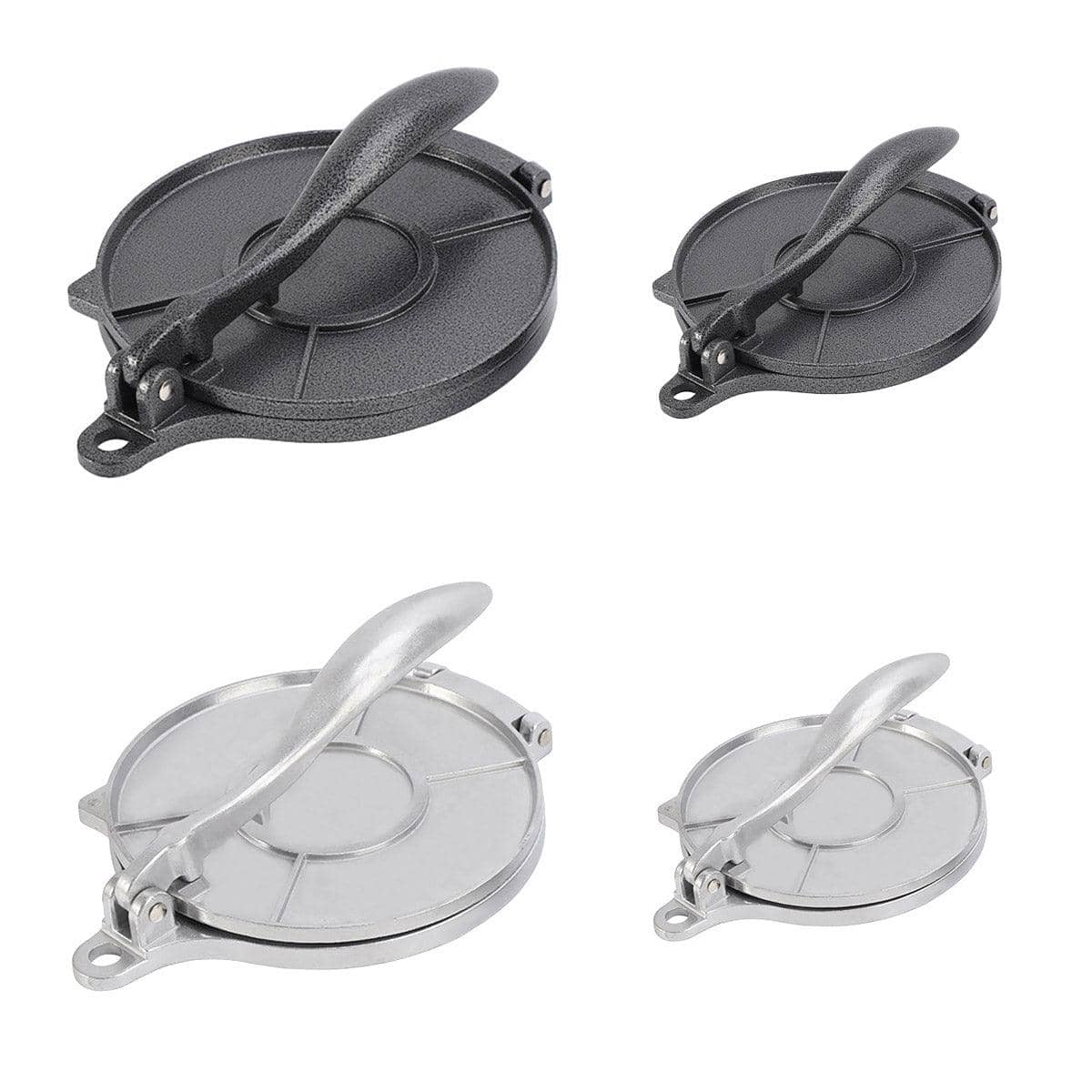 Tortilla Press Flatbread Maker for Roti and Chapati - Black, 20 cm - view 3
