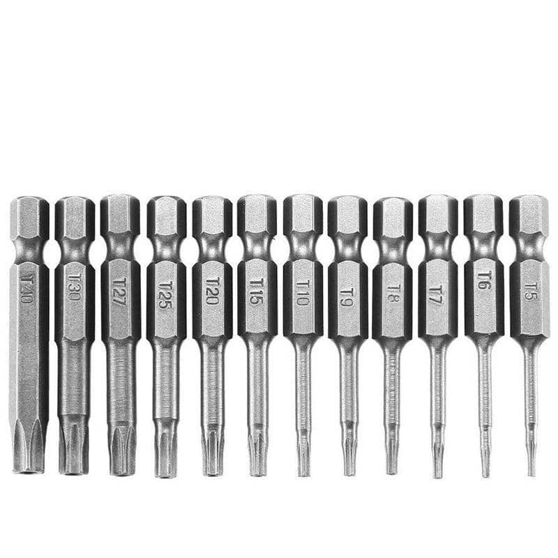 Torx Screwdriver Bit Set, S2 Steel, 50 mm, Pack of 12 - view 2