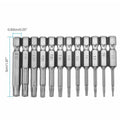 Torx Screwdriver Bit Set, S2 Steel, 50 mm, Pack of 12 - view 3