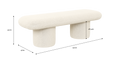 Brosa Totem Bench (Sesame Seed)