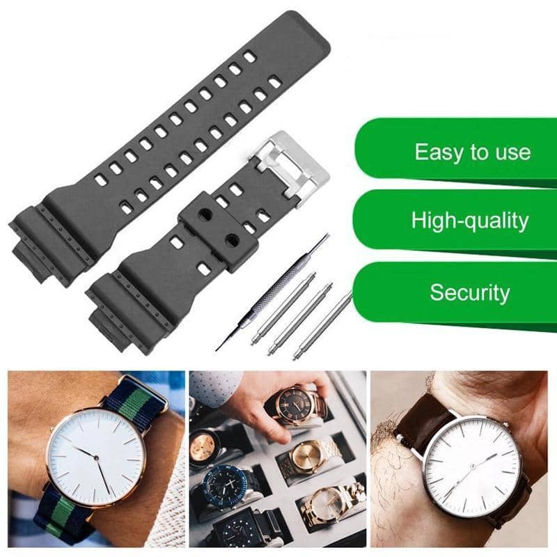 TPU Watch Strap, 16 mm Lug Width, with Fitting Tool - Blue - view 4