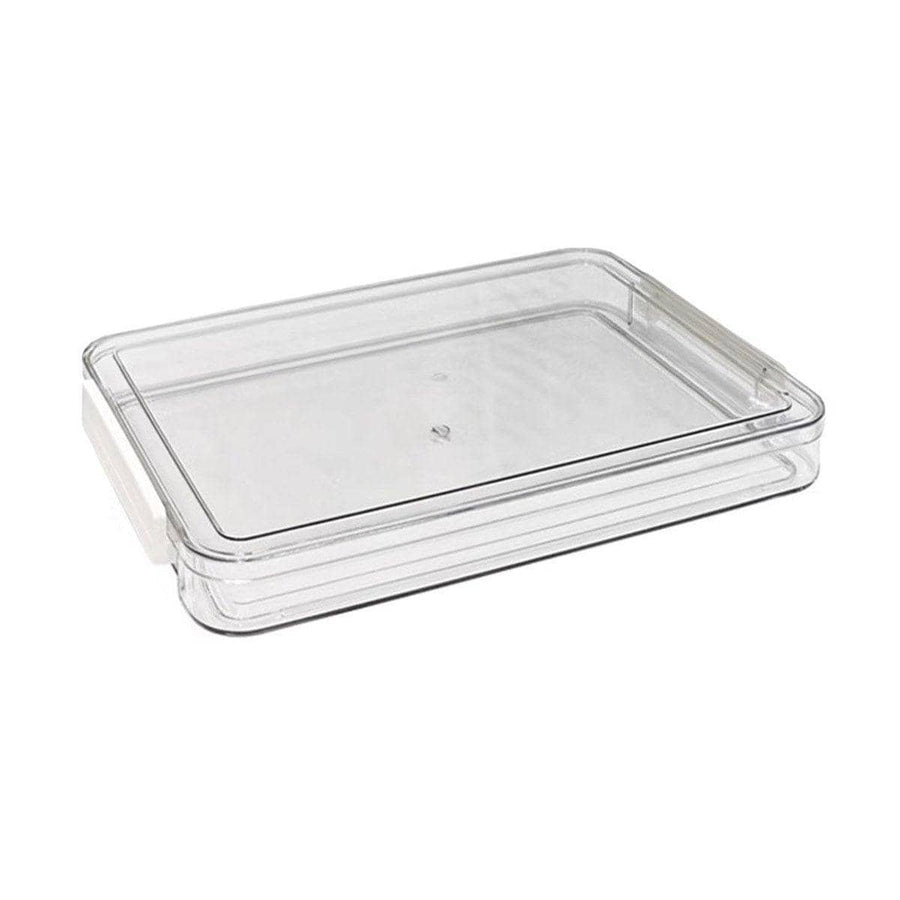 Transparent A4 Plastic File Storage Box - Small, 34.7 x 23.4 x 3.5 cm