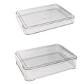 Transparent A4 Plastic File Storage Box - Small, 34.7 x 23.4 x 3.5 cm - view 3