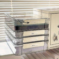 Transparent A4 Plastic File Storage Box - Small, 34.7 x 23.4 x 3.5 cm - view 5