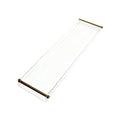 Transparent Acrylic Bathtub Caddy Tray with Gold Frame, 80 x 20 cm - view 2