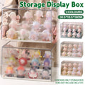 Transparent Blind Box Display Case with Stepped Base - White, 30.5 x 19.5 x 18 cm - view 2