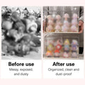Transparent Blind Box Display Case with Stepped Base - White, 30.5 x 19.5 x 18 cm - view 5