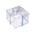 Transparent Cake Box for Birthday Cakes - 8 Inch (20.3cm), Single, Pack of 20