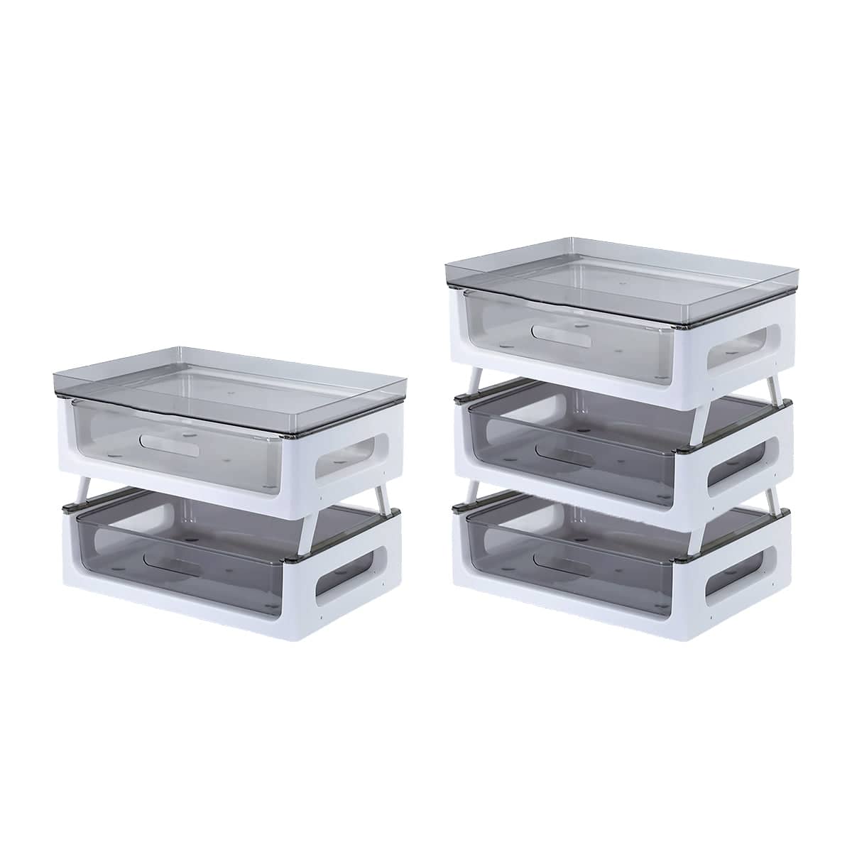 Transparent Drawer Storage Rack for Desk and Kitchen - 3-Layer - view 3