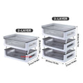 Transparent Drawer Storage Rack for Desk and Kitchen - 3-Layer - view 4