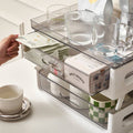 Transparent Drawer Storage Rack for Desk and Kitchen - 3-Layer - view 5