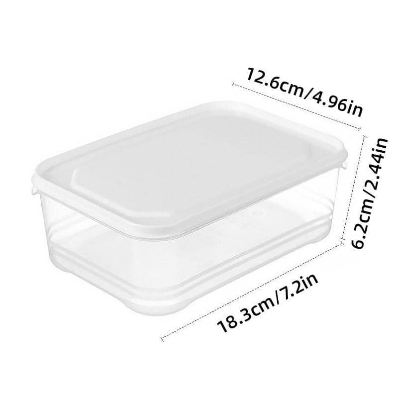 Transparent Fridge Storage Containers with Lids, Pack of 8 - view 3